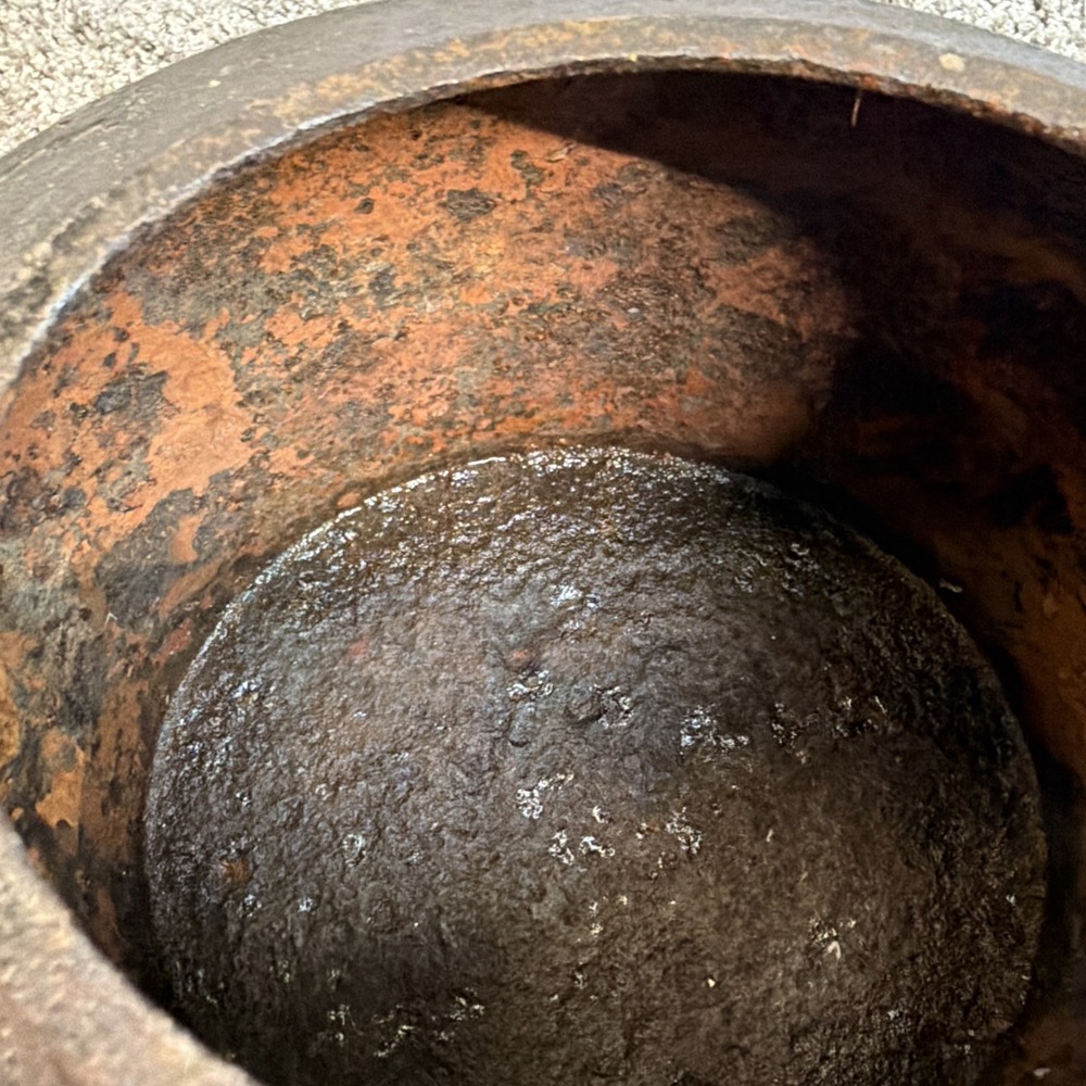 Antique Cast Iron Tea Kettle | British No 6 | 10 Pint Hearth Kettle 1800s - Picture 10 of 10